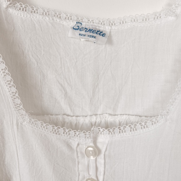 Vintage Bernette New York Cotton Prairie Dress / Nightgown - Picture 12 of 12